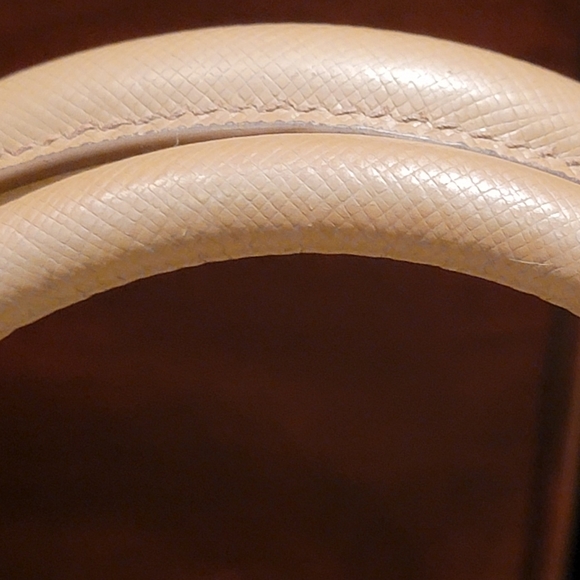 PRADA 2 Tone Saffiano Lux Double Zipper Tote - Picture 8 of 16